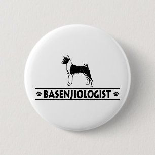 Humoureuze BASENJI DOG Ronde Button 5,7 Cm
