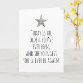 Humoureuze Birthday Kaart (Gele Bloem)