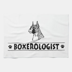 Humoureuze BOXER Dog Theedoek
