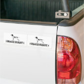 Humoureuze Bracco Italiano Bumpersticker (Op Truck)