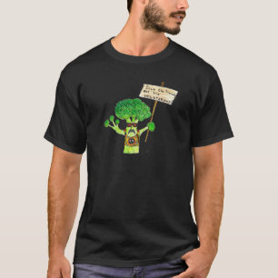 Humoureuze broccoli-activist t-shirt