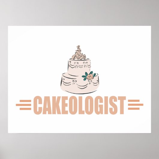 Humoureuze Cake Decorating Poster (Voorkant)