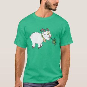 Humoureuze Cartoon Geit St. Patricks Day T-Shirts
