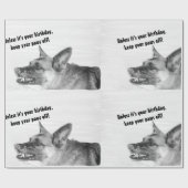 Humoureuze Duitse papierpap Cadeaupapier (Vlak)