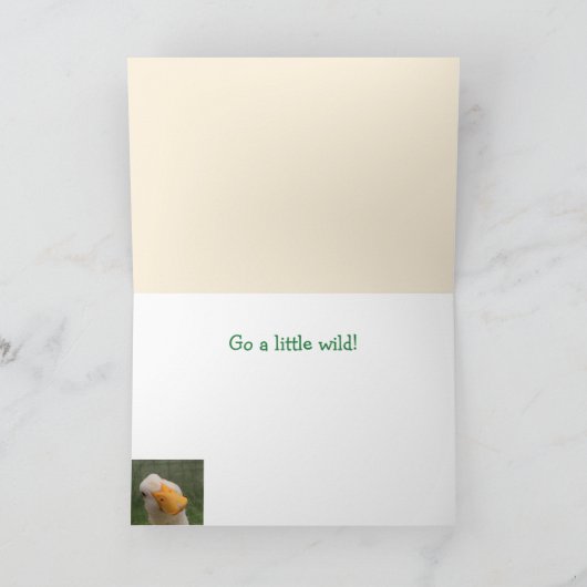 Humoureuze gans Birthday Kaart (Binnen)