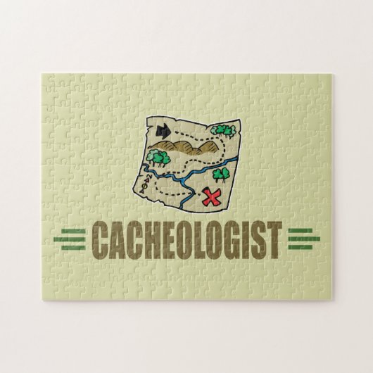 Humoureuze geocaching legpuzzel (Horizontaal)