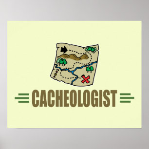 Humoureuze geocaching poster