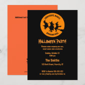 Humoureuze halloween party kaart (Voorkant / Achterkant)