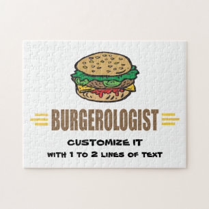 Humoureuze hamburger legpuzzel