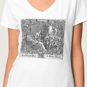 Humoureuze illustratie van borstvoeding  illustrat t-shirt