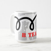 Humoureuze koffie-mok met een grappig grapje koffiemok (Voorkant links)