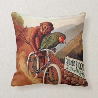 Humoureuze monniksrijd fietsen Kussen