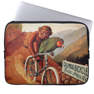 Humoureuze monniksrijd fietsen Laptop Sleeve