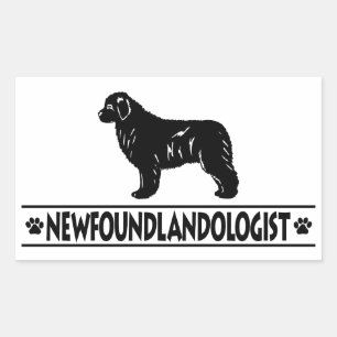 Humoureuze Newfoundland Rechthoekige Sticker