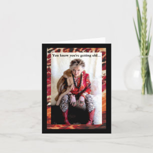 Humoureuze ouderwetse geboortedatum kaart