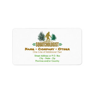 Humoureuze sasquatch, Bigfoot Etiket