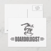 Humoureuze skateboarden briefkaart (Voorkant / Achterkant)