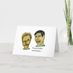 Humoureuze vent die van pensioen houdt kaart