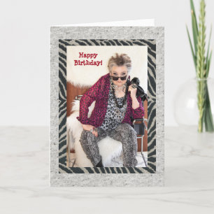 Humoureuze verjaardag die nadenkt over een twee-ho kaart