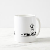 Humoureuze Vizsla Koffiemok (Voorkant rechts)