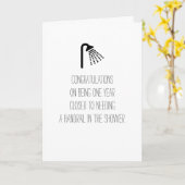 Humourous Verjaardag Kaart (Gele Bloem)