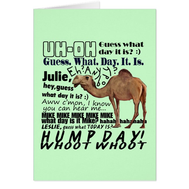 hump dag! (Voorkant)