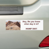 Hump Dag Bumpersticker (Op auto)