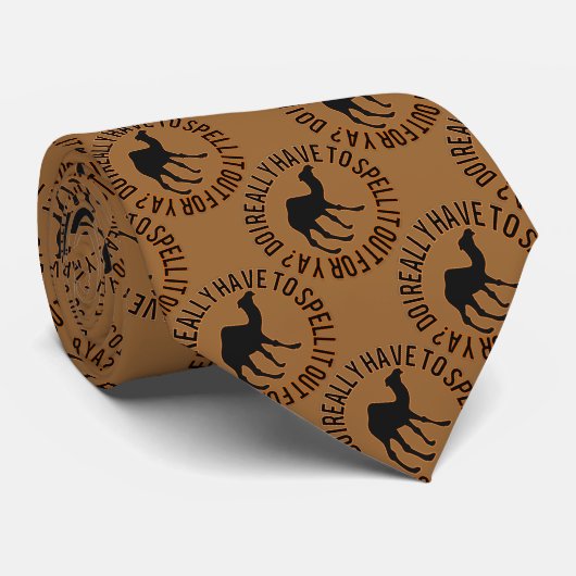 Hump dag! Funny Hump Day Camel Stropdas (Opgerold)