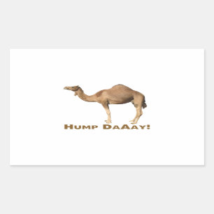 Hump dag rechthoekige sticker