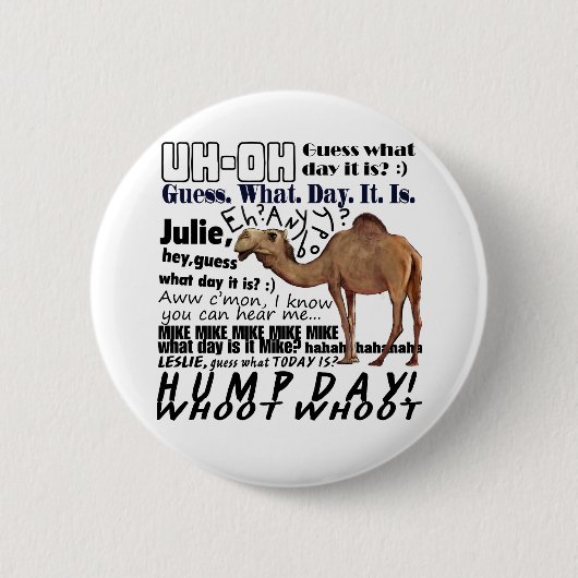 hump dag! ronde button 5,7 cm (Voorkant)