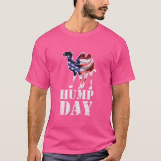 Hump Day Amerikaanse vlag kameel thema illustratie T-shirt