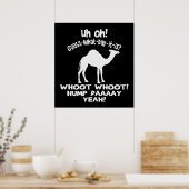 Hump Day Camel Black And White Poster (Cuisine)
