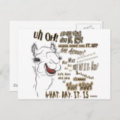 Hump Day Camel Briefkaart (Voorkant / Achterkant)