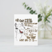 Hump Day Camel Briefkaart (Staand voorkant)