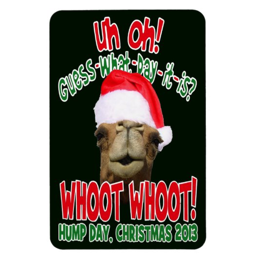 Hump Day Camel Kerst 2013 Flexi Koelkast Magneet (Verticaal)