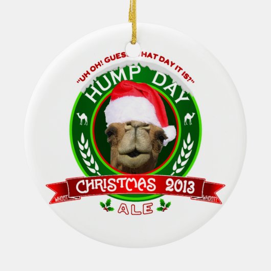 Hump Day Camel Kerstmis Ale Ornament (Achterkant)