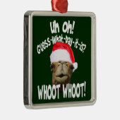 Hump Day Camel Kerstmis Metalen Ornament (Rechts)