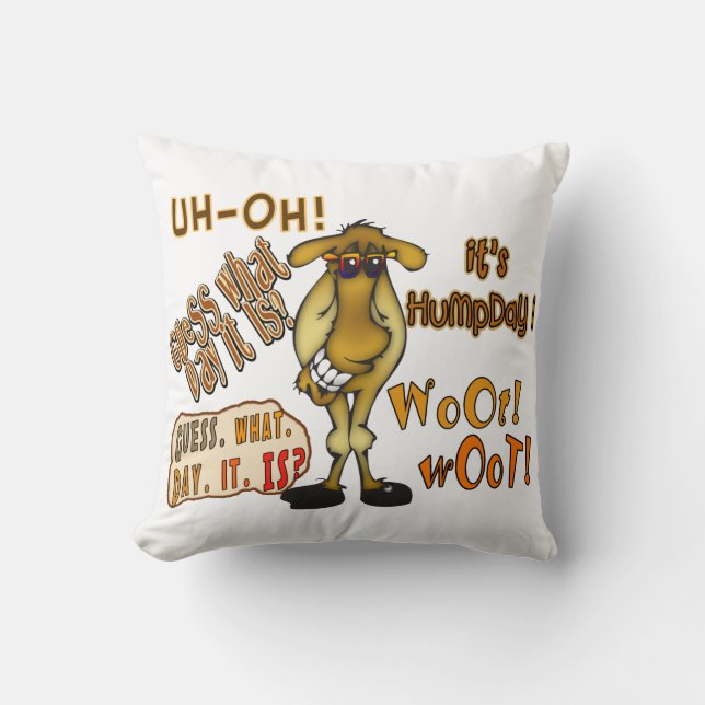 Hump Day Camel Kussen (Voorkant)