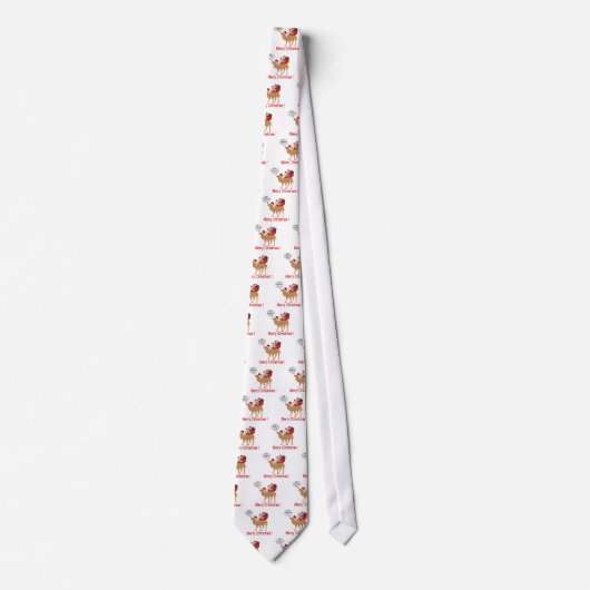 Hump Day Camel Memel kerst met kerstman Stropdas (Voorkant)
