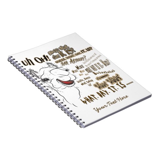 Hump Day Camel Notitieboek (Rechterzijde)