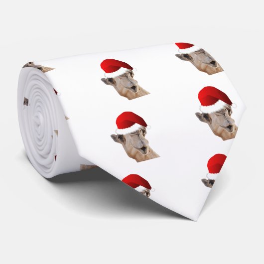 Hump Day Camel Santa Claus Pet Stropdas (Opgerold)