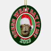 Hump Day Camel Santa Kerstmis 2013 Keramisch Ornament (Rechts)