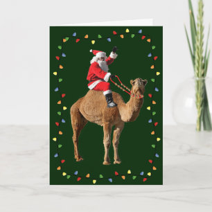 Hump Day Camel & Santa Merry Christmas Kaart