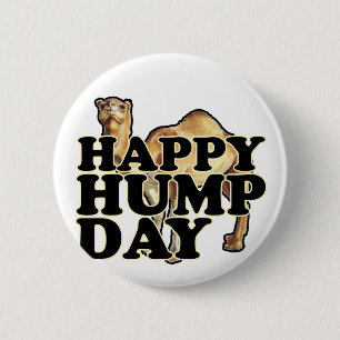 Hump Day Camel T Shirten M.png Ronde Button 5,7 Cm