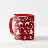 Hump Day Camel Ugly kerstSweater Mokken (Voorkant links)