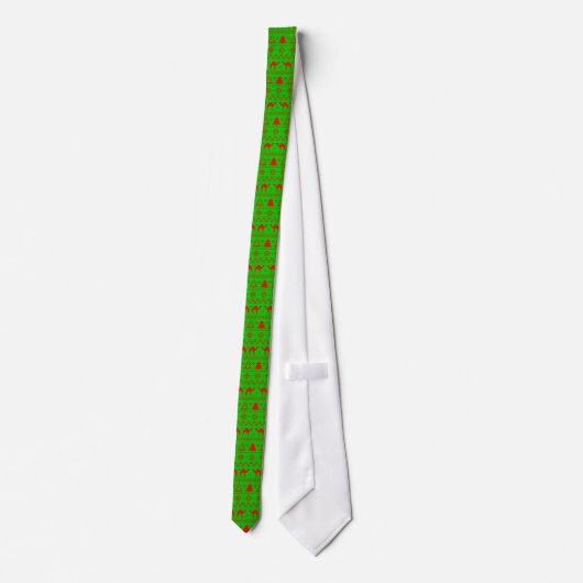 Hump Day Camel Ugly kerstSweater Necktie Stropdas (Achterkant)