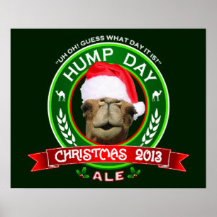 Hump Day Kerstmis Ale T-shirt Poster