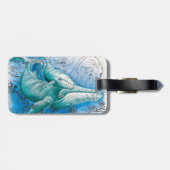 Humpback Family Map Bagagelabel (Achterkant horizontaal)