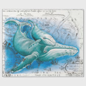 Humpback Family Map Cadeaupapier (Vlak)