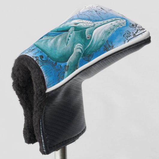 Humpback Family  Map Golfheadcover (3/4 voorkant)